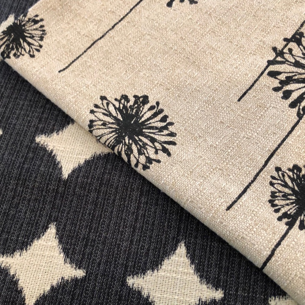 ❌SOLD❌2 Custom Black Linen Pillow Covers 24x24 - Picture 6 of 8